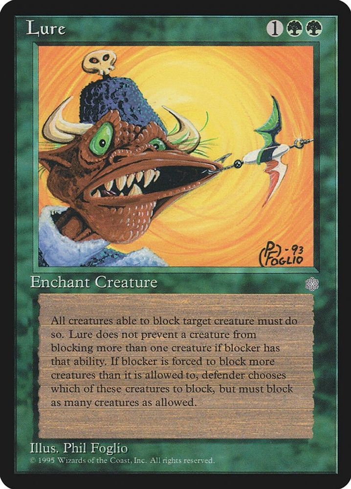 1995 Magic: The Gathering: Ice Age - Lure (#253, Uncommon, Lightly Played)