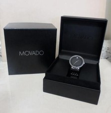 MOVADO MEN'S ESPERANZA STAINLESS STEEL WATCH 0607057 w BOX TAGS