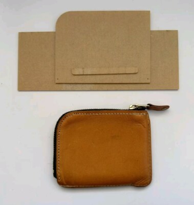 DIY Leather Zipper Wallets Reusable Acrylic Cutting Pattern Template Guide