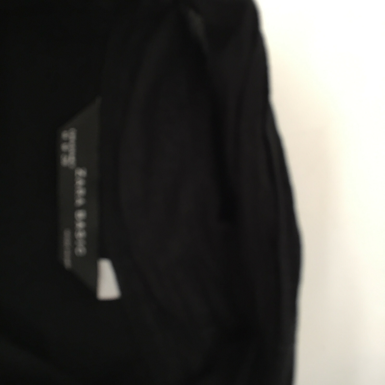 Zara Basic Black Blouse Top Size Medium Tie Colla… - image 7