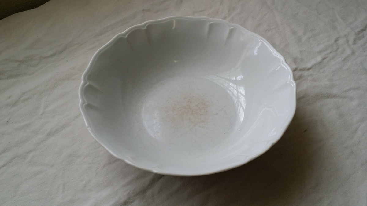 BELLE ANCIENNE ASSIETTE PORCELAINE LIMOGES B&D Décor FRUITS 2 POMMES Collection 110155