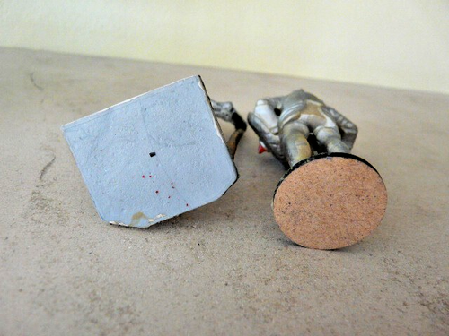 5 CAVALIERI MEDIEVALI IN PLASTICA DIPINTA 70 MM - Foto 7 di 7