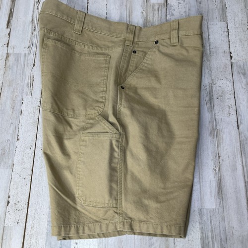 Red Head Mens 40x9" Shorts Carpenter Beige Khaki Duck Canvas Utility Work Cotton - Picture 9 of 10
