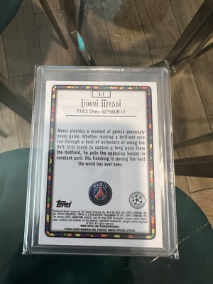 2021-22 Topps Merlin Chrome Lionel Messi Renaissance PSG