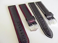 cinturini made in italy effetto carbonio ansa 22 o 24 mm essenzial watch band