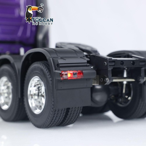Camión tractor 1/14 RC 6x4 RTR RC coche caja de cambios de 3 velocidades suena luz batería I6S - Imagen 22 de 24