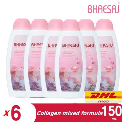 6X  Bhaesaj Body Whitening Lotion Skin Care Cream Sunscreen Collagen Vitamin B3.