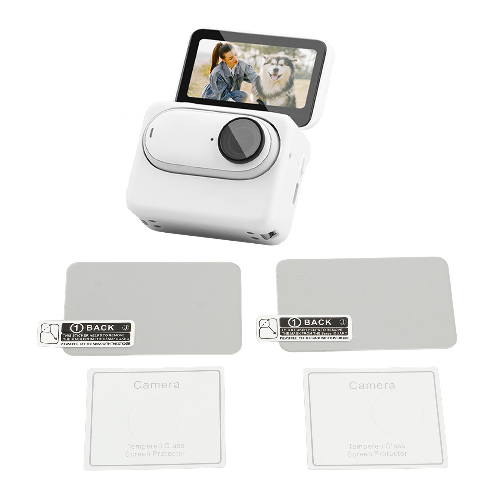 Action Camera Screen Lens Protector Tempered Glass Screen Protector US ACM-image