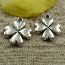 Free Ship 70 pcs tibetan silver four - leaf clover charms 21x18mm L-4233