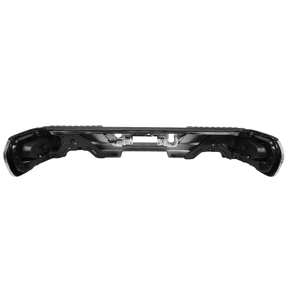 Chrome Rear Bumper w/ Dual For Chevy Silverado 1500 CMC Sierra 1500 2019-2023
