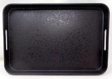 Speckled Black Acrylic Carrying Tray w/Hand Holds