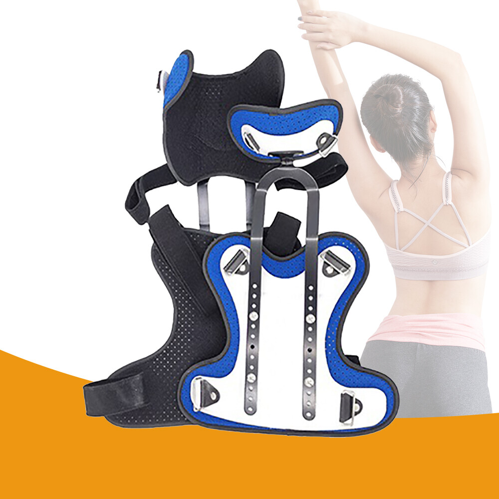 Adjustable Neck Chest Cervical Thoracic Head Orthosis Support Frame Brace Holder