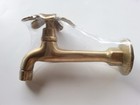 Brass Basin Sink Long Tap Faucet Plumeria Spigot Vintage Water Home Decor Living