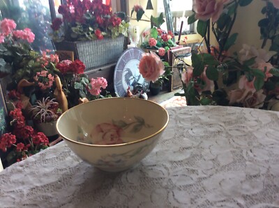 LENOX レノックス CHATSWORTH ボウル 花柄 バラ 薔薇 クリーム Vintage Lenox Chatsworth Rose Flower Bowl 6 3/8