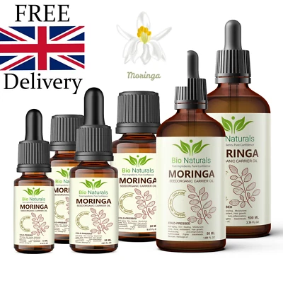 BIONATURALS Pure Moringa Seed Oil for Skin & Hair - Anti-Aging, Hydration & Healing Benefits