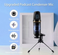 Podcast Equipment Bundle, Studio Condenser Microphone Sound DJ Mixer ALL-IN-ONE