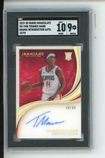 SGC 9 Auto 10 Terance Mann 2019-20 immaculate collection 39/99 Rookie RC