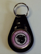 Reproduction Vintage Arctic Cat Pink Head Snowmobile Leather Keychain 079 