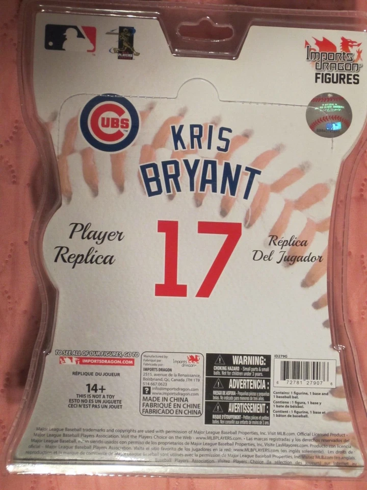 Figura Dragón Kris Bryant Chicago Cubs Imports Foto 4 de 4