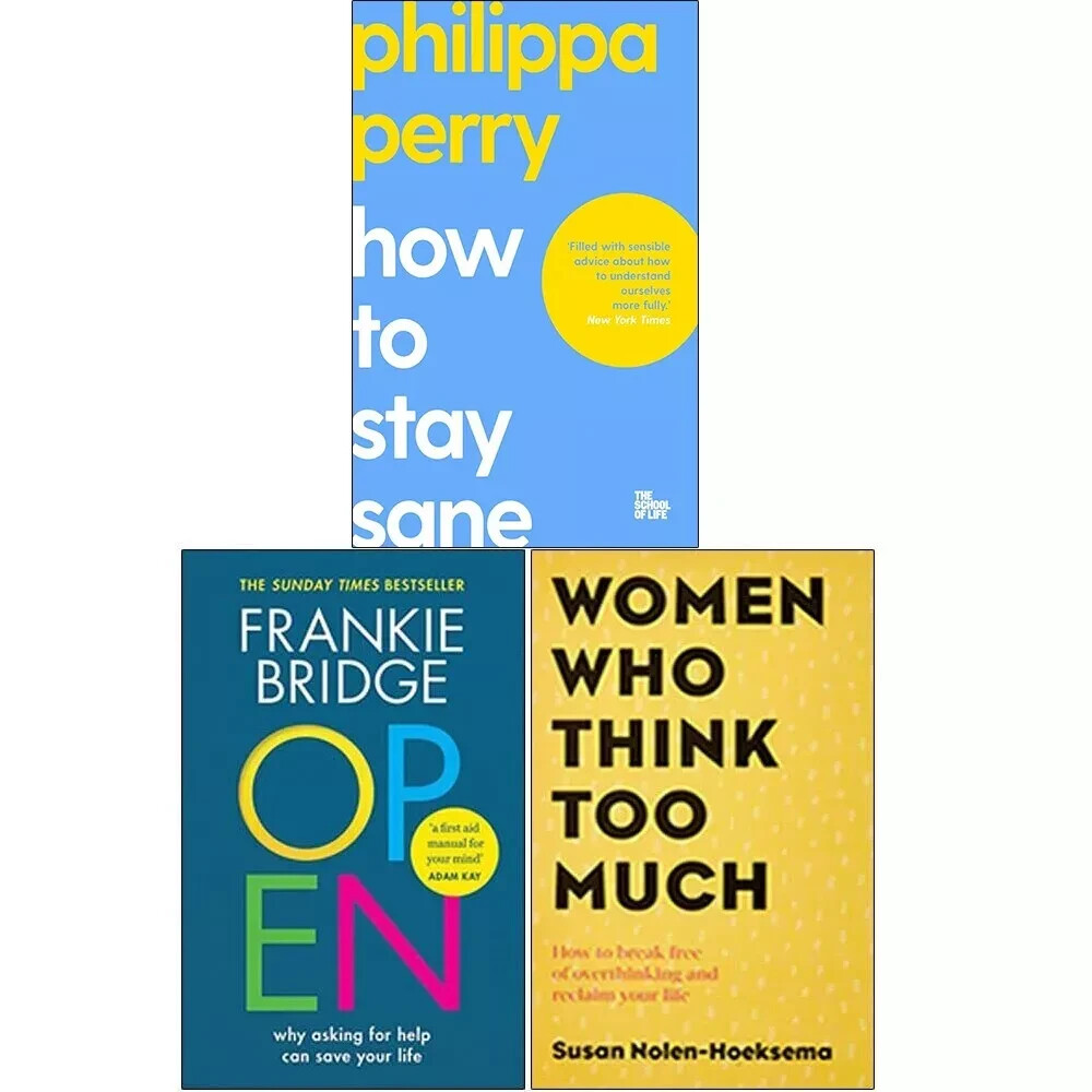 How To Stay Sane,OPEN,Women Who Think Too Much 3 Books Collection Set