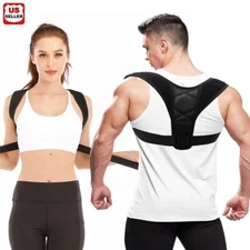 Posture Corrector men Support Back Shoulder Pro Brace Belt Adjustable women Kids