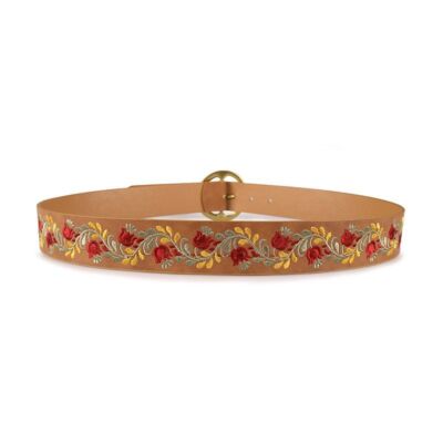 New Embroidered Needle Buckle Women's Belt Ethnic Belt