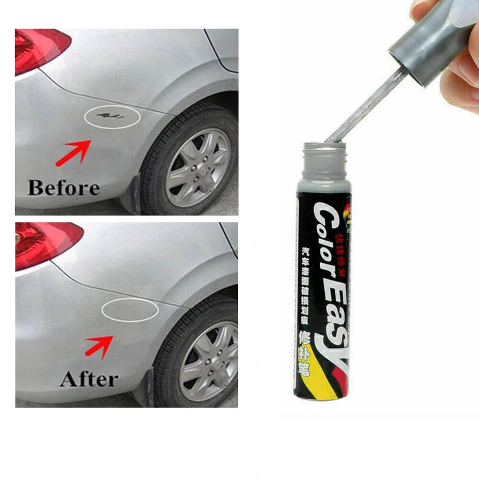 Pluma de reparación de pintura de automóvil gris removedor de arañazos retoque revestimiento aplicador accesorio Foto 4 de 4