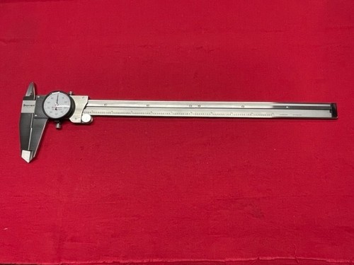 Starrett 120-12 Dial Caliper, Stainless Steel, White Face, 0-12" Range IN STOCK - Picture 4 of 10