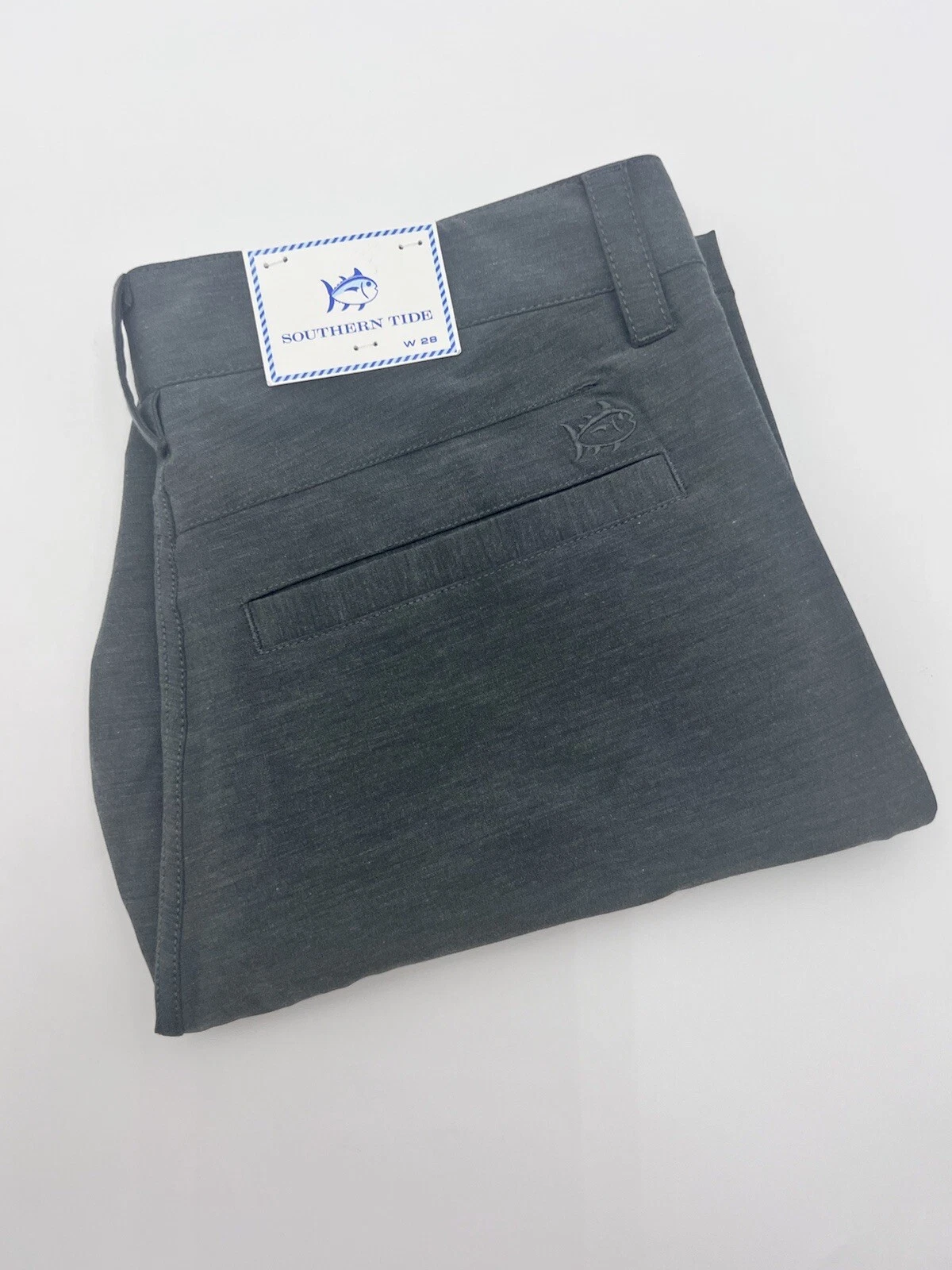 Southern Tide T3 Gulf Shorts Gray Stretch Men's Size 28X9 Performance