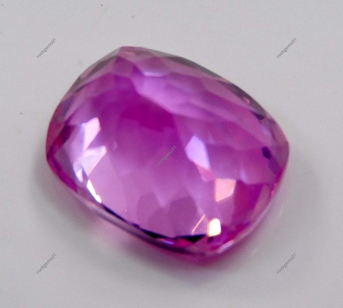 10.70 Ct Natural Flawless Madagascar Pink Morganite Loose Cushion Cut Gemstone - Picture 7 of 7