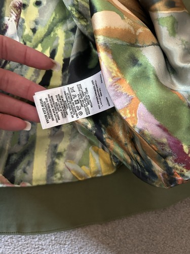 Ted Baker Coat Ladies Double Breasted Time Trench Mac Coat Size 4 Khaki Green - 第 5/6 張圖片