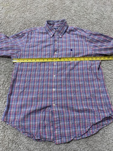 Vintage Polo Ralph Lauren Classic Fit Shirt Size Large Pastel Striped Retro - Picture 7 of 8