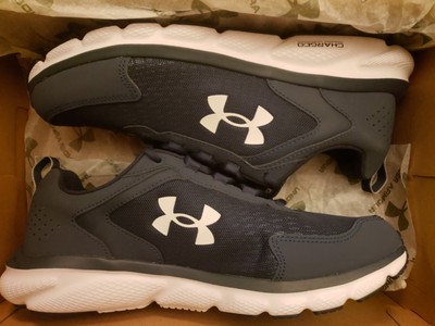 Under Armour Charged Assert 9 Mens Athletic Running Shoes Size 10 4E WIDE Blue