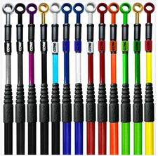 FRONT & REAR BRAKE LINE KIT KAWASAKI KDX200 1995-2006 KDX220 1997-2005 2L CORE