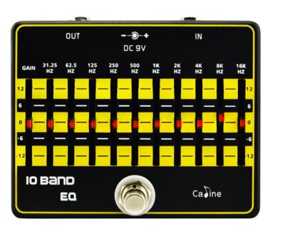 Caline Pedal CP-24 10 Band EQ Guitar Effect Pedal Massive Range of Channels