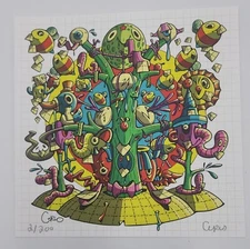Steven Cerio Blotter Art print signed l/e perforated psychedelic art