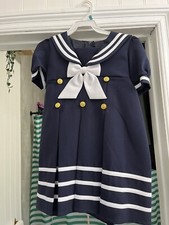 Sailor Dress Nautical With Hat Girls Infant Toddler 3T New