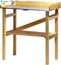 29052FSC - Robusto Tavolo da Giardino in Legno di Pino impregnato FSC, 40 x 86 x