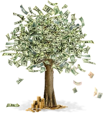 Money Tree Cash Dollars Currency Poster Picture Photo Art Print Reproduction