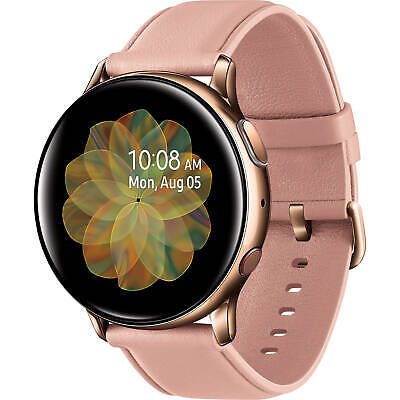 Samsung Galaxy Watch Active 2 Stainless Steel 40mm LTE-Gold-Excellent | eBay