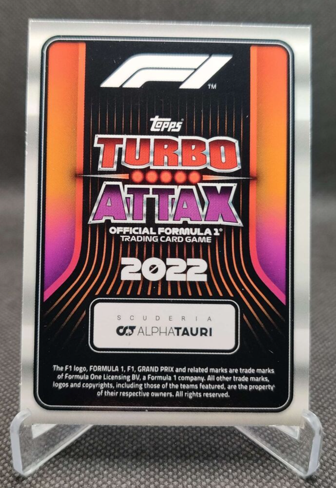 2022 Topps F1 Turbo Attax GOLD Limited Edition Yuki Tsunoda #LE8G