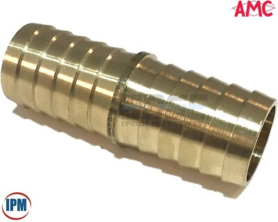 1'' Barb x 1'' Barb Brass Hose Mender Splicer 07014-16 Anderson Metals 57014-16
