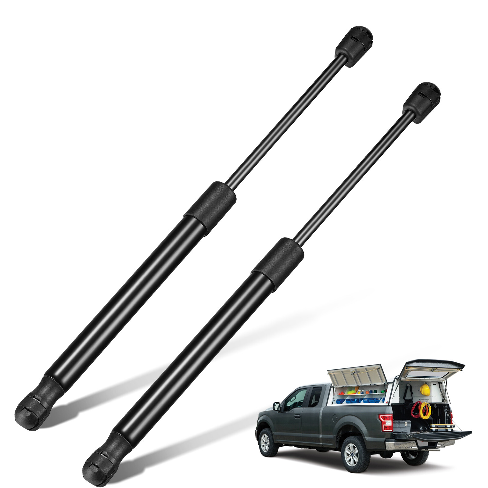 C1623609 Gas Struts 13.9 Inch 30 Lbs Lift Support for Truck Toolbox Camper 2PK