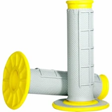Renthal MX Dual Compound Grips 1/2 Waffle - Grey/ Yellow