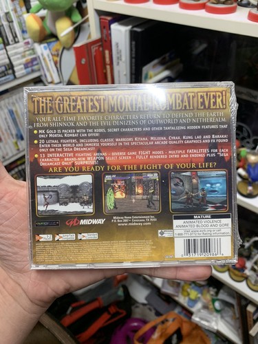 Mortal Kombat Gold (Sega Dreamcast, 1999) BRAND NEW FACTORY SEALED GAME GRAIL - Picture 10 of 12