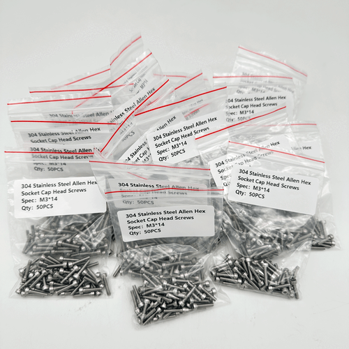 50PCS M3 x 14 304 Stainless Steel Allen Hex Socket Cap Head Screws - Picture 8 of 22