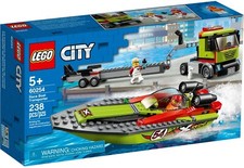 Neuf/ New LEGO CITY 60254 Transport bateau de course/Race Boat Transporter