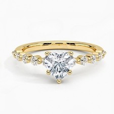 0.5CT heart-shaped Lab Grown ring ,fashion we...