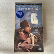 For Whom the Bell Tolls (VHS, 1995, 2-Tape Set + Booklet) NEW SEALED Fraying