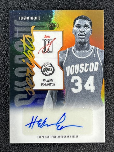 2025 Topps Signature Hakeem Olajuwon Orange (RAW)